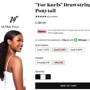🔥 Heat Free Hair “For Kurls” Drawstring Ponytail – NWT – Starting at $100! 🔥